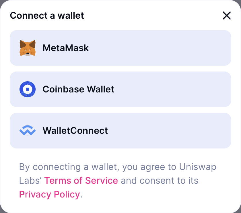 Uniswap wallet